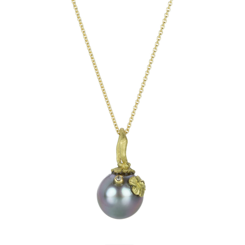 Lene Vibe Tahitian Pearl Pendant with Flower (Pendant Only) | Quadrum Gallery
