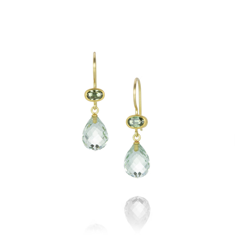 Mallary Marks Sapphire and Quartz Apple & Eve Earrings | Quadrum Gallery