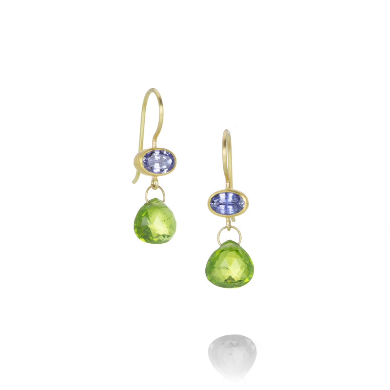 Mallary Marks Sapphire and Peridot Apple & Eve Earrings | Quadrum Gallery