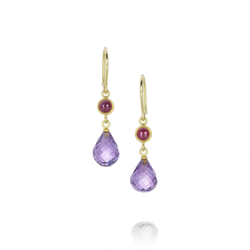 Mallary Marks Ruby and Amethyst Apple & Eve Earrings | Quadrum Gallery