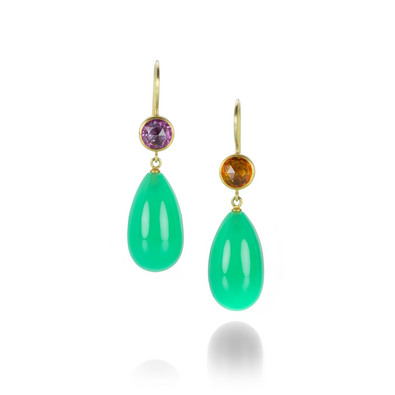 Mallary Marks Chrysoprase and Sapphire Apple & Eve Earrings | Quadrum Gallery
