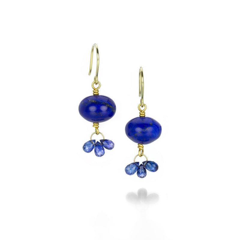Mallary Marks Lapis and Blue Sapphire Spun Sugar Earrings | Quadrum Gallery