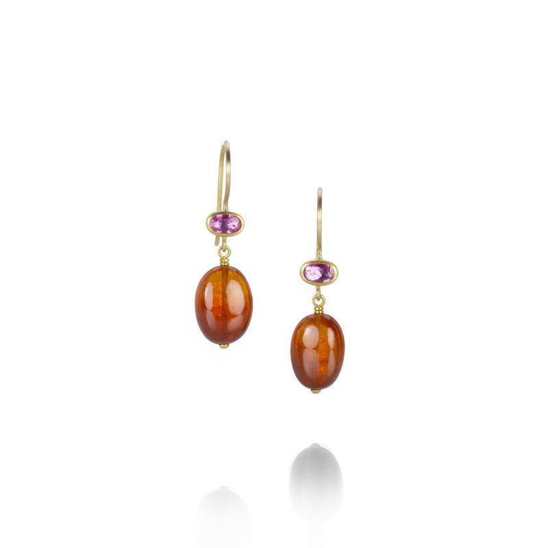Mallary Marks Pink Sapphire and Garnet Apple & Eve Earrings | Quadrum Gallery