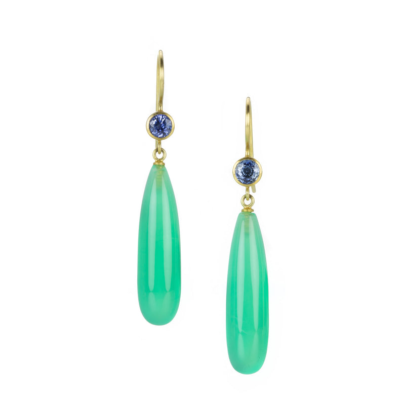 Mallary Marks Sapphire and Chrysoprase Apple & Eve Earrings | Quadrum Gallery