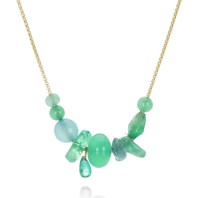 Mallary Marks Mixed Green Collage Necklace | Quadrum Gallery