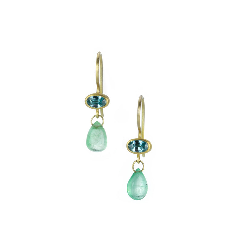 Mallary Marks Zircon and Emerald Apple & Eve Earrings | Quadrum Gallery