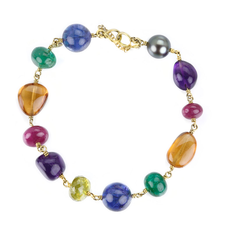 Mallary Marks Multicolored Spun Sugar Gemstone Bracelet | Quadrum Gallery