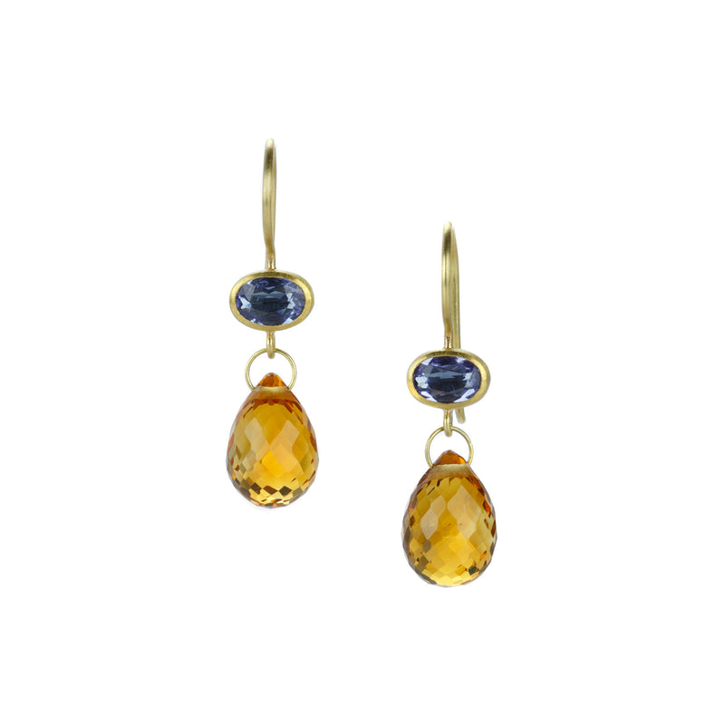 Mallary Marks Tanzanite and Citrine Apple & Eve Earrings | Quadrum Gallery