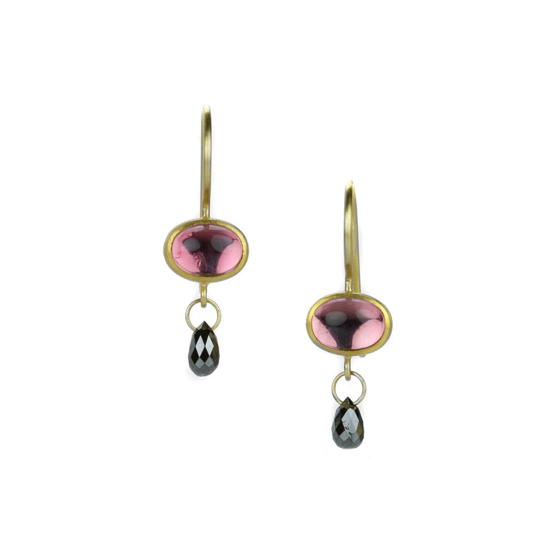 Mallary Marks Pink Tourmaline and Diamond Apple & Eve Earrings | Quadrum Gallery