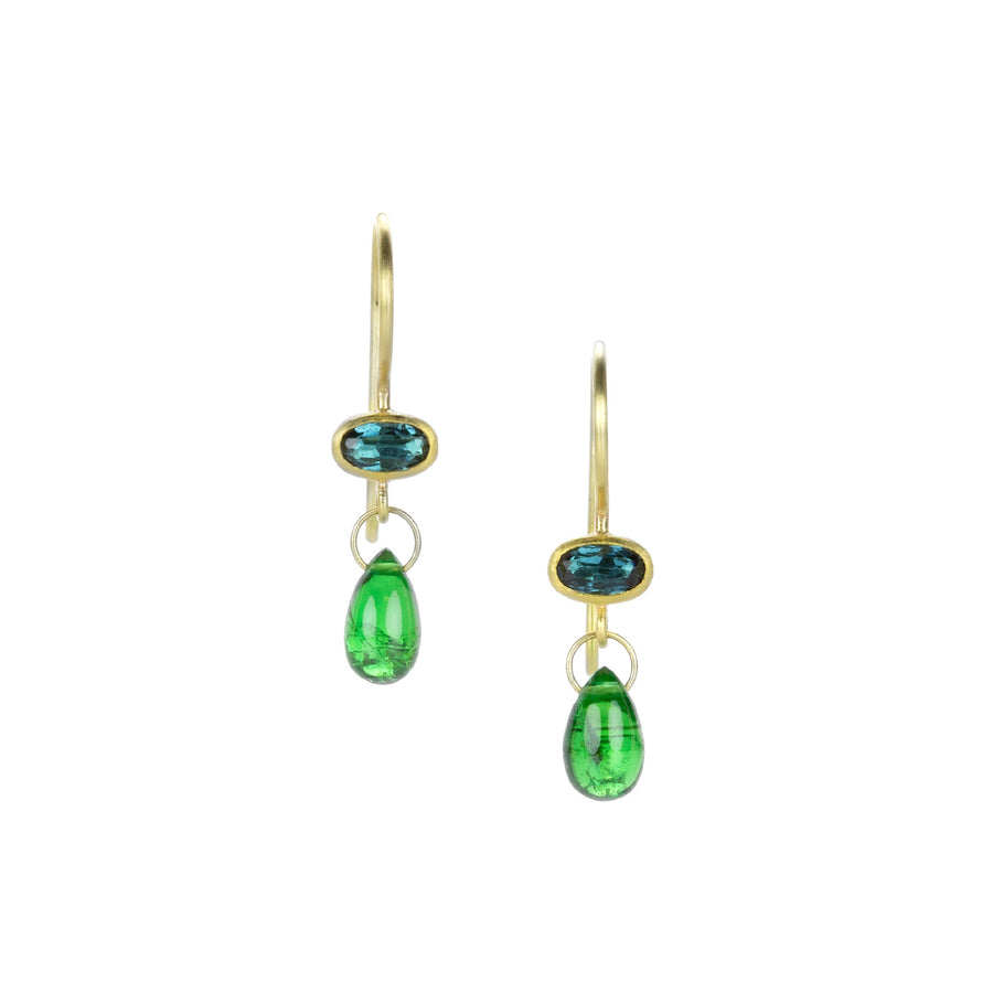 Mallary Marks Tourmaline and Tsavorite Apple & Eve Earrings | Quadrum Gallery