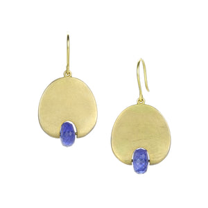 Mallary Marks Medium Tanzanite Lily Pad Earrings | Quadrum Gallery