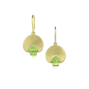 Mallary Marks Small Peridot Lily Pad Earrings | Quadrum Gallery