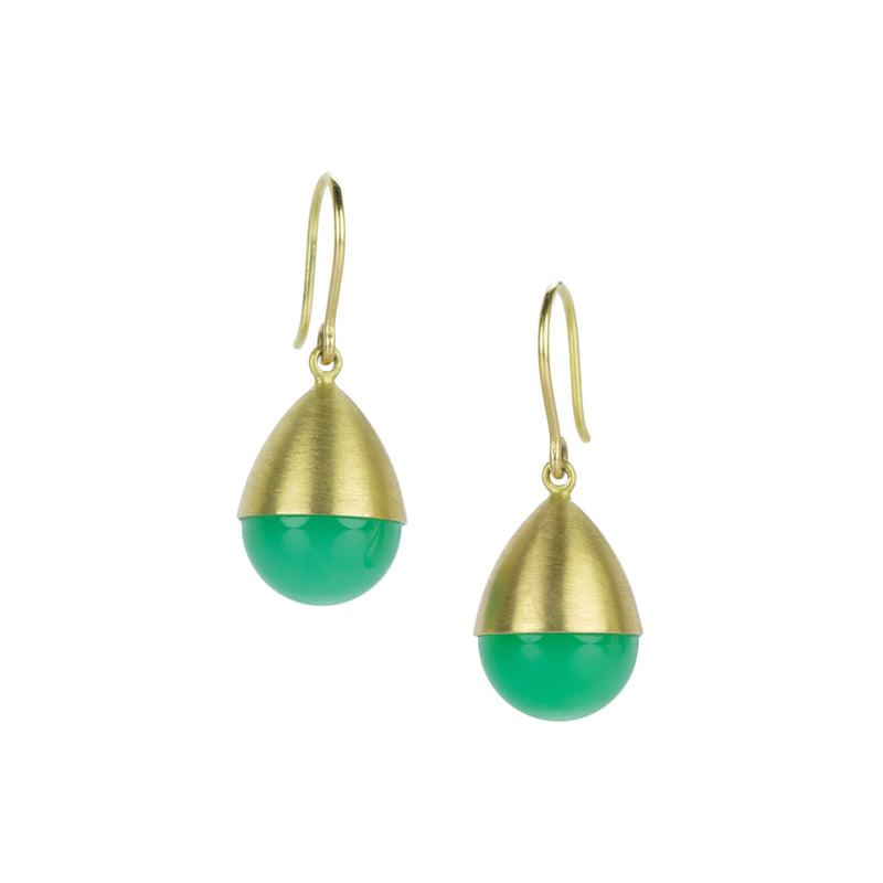 Mallary Marks Chrysoprase Buoy Drop Earrings | Quadrum Gallery