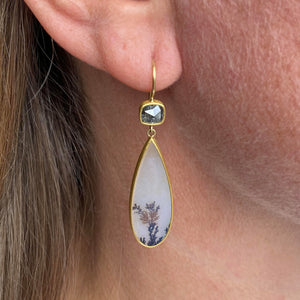 Mallary Marks Diamond and Dendrite Bon Bon Earrings | Quadrum Gallery