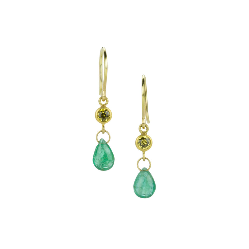 Mallary Marks Mali Garnet and Emerald Apple and Eve Earrings | Quadrum Gallery