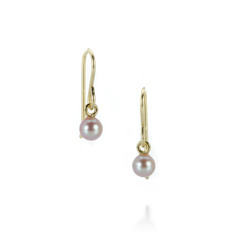 Maria Beaulieu 4mm Soft Pink Freshwater Pearl Earrings | Quadrum Gallery