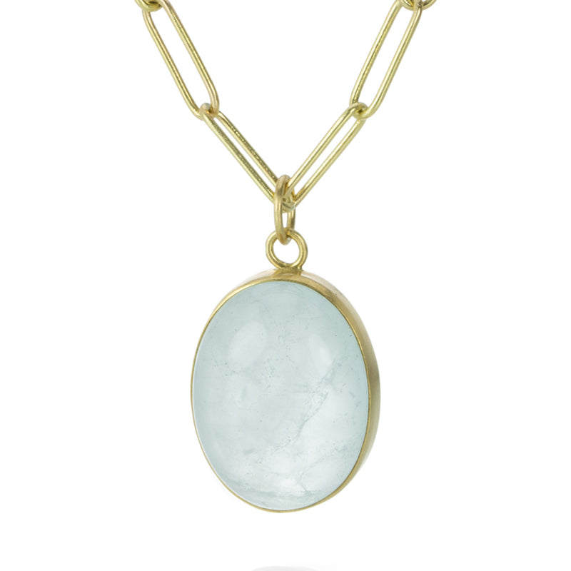 Maria Beaulieu Oval Smooth Aquamarine Pendant (Pendant Only) | Quadrum Gallery