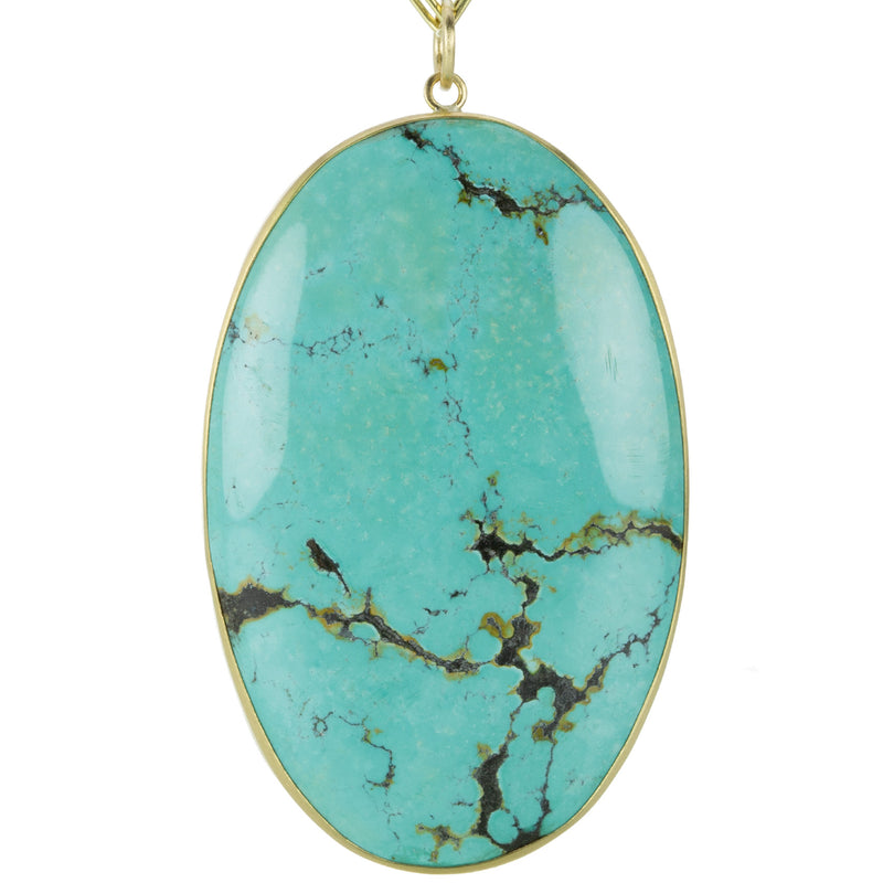 Maria Beaulieu Large Chinese Turquoise Pendant (Pendant Only) | Quadrum Gallery