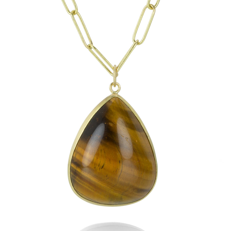 Maria Beaulieu Teardrop Tiger's Eye Pendant (Pendant Only) | Quadrum Gallery