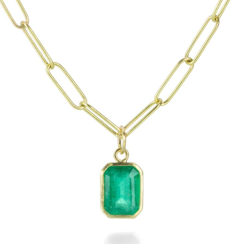 Maria Beaulieu Emerald Cut Emerald Pendant (Pendant Only) | Quadrum Gallery