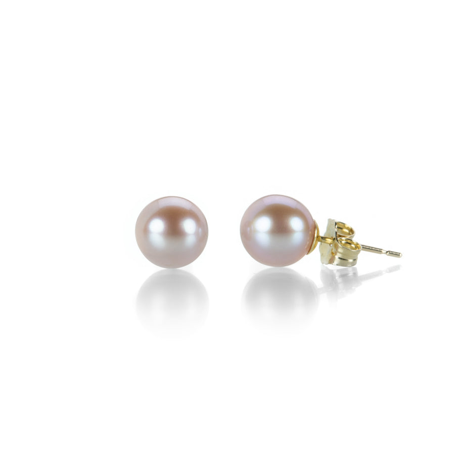 Maria Beaulieu 7mm Soft Pink Pearl Studs | Quadrum Gallery