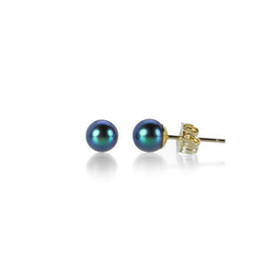 Maria Beaulieu 5mm Black Pearl Studs | Quadrum Gallery