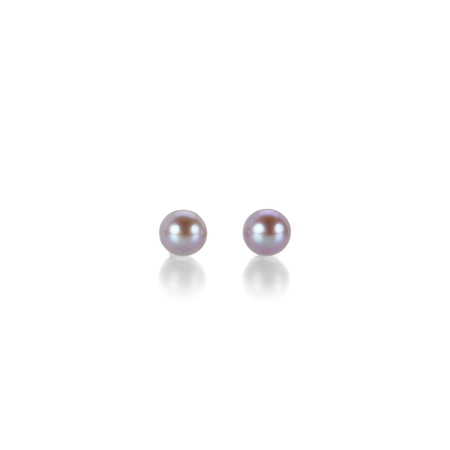 Maria Beaulieu 4mm Purple Pink Pearl Studs | Quadrum Gallery