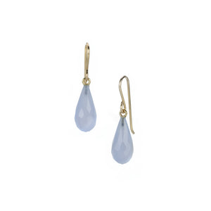 Maria Beaulieu Small Blue Chalcedony Drop Earrings | Quadrum Gallery