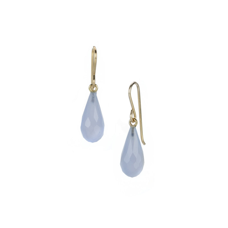 Maria Beaulieu Small Blue Chalcedony Drop Earrings | Quadrum Gallery