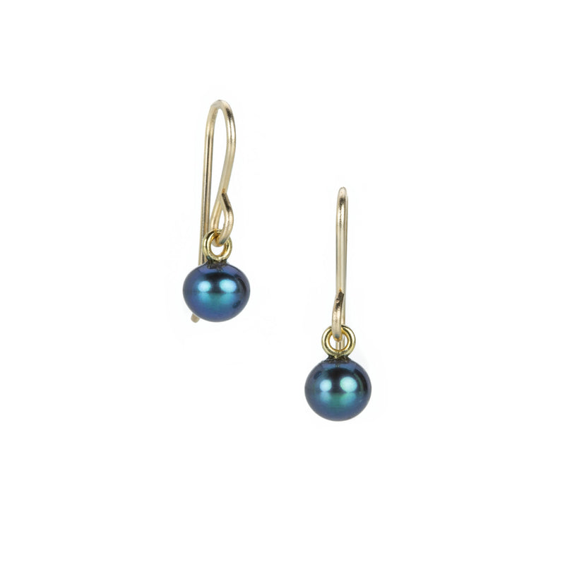 Maria Beaulieu Blue Black Freshwater Pearl Earrings | Quadrum Gallery