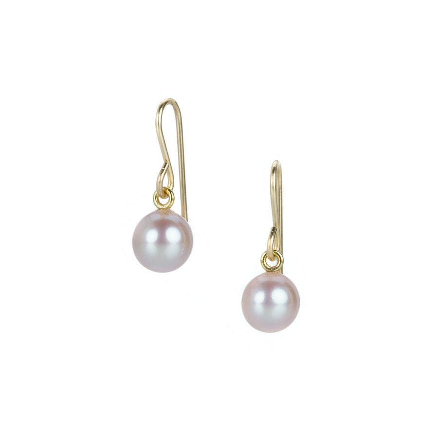Maria Beaulieu Soft Pink Freshwater Pearl Drop Earrings | Quadrum Gallery