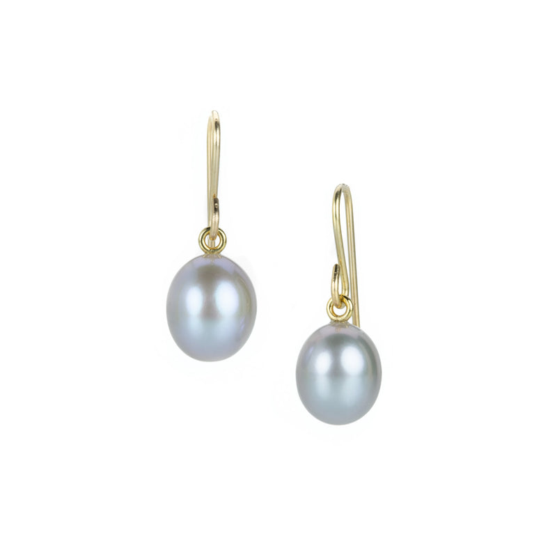Maria Beaulieu 18k Gray Freshwater Pearl Drop Earrings | Quadrum Gallery