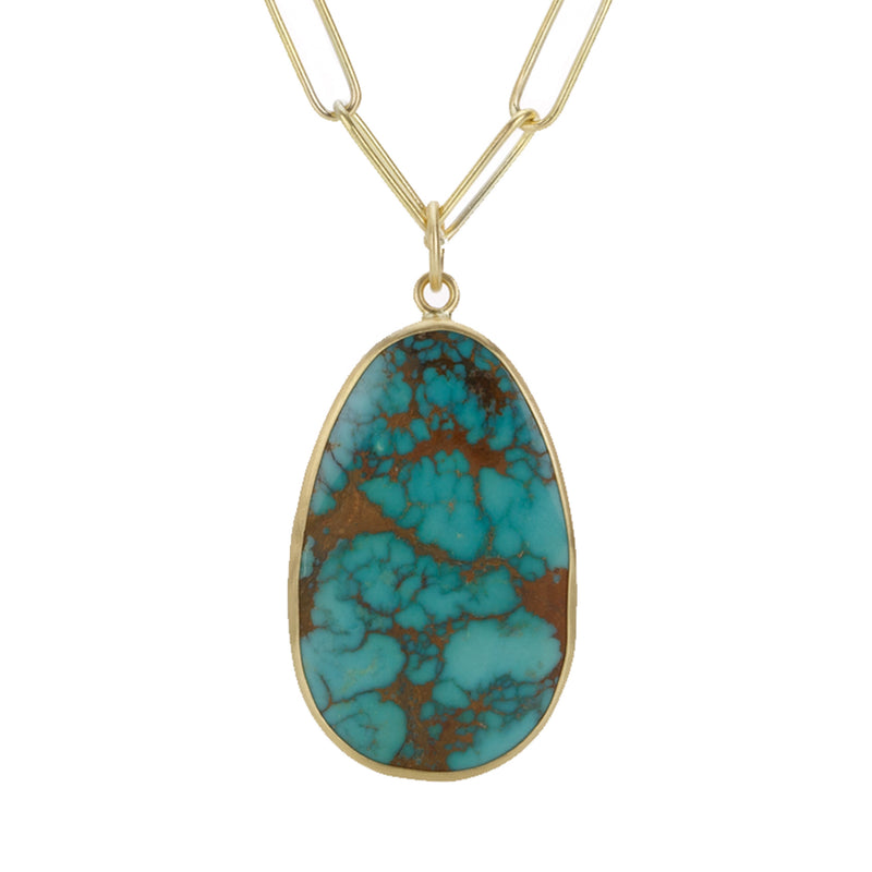 Maria Beaulieu Blue & Brown Turquoise Pendant (Pendant Only) | Quadrum Gallery