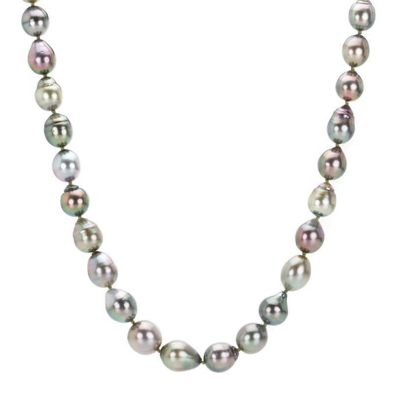 Maria Beaulieu Multicolor Dark and Light Tahitian Pearl Necklace | Quadrum Gallery