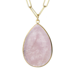 Maria Beaulieu Teardrop Morganite Pendant (Pendant Only) | Quadrum Gallery