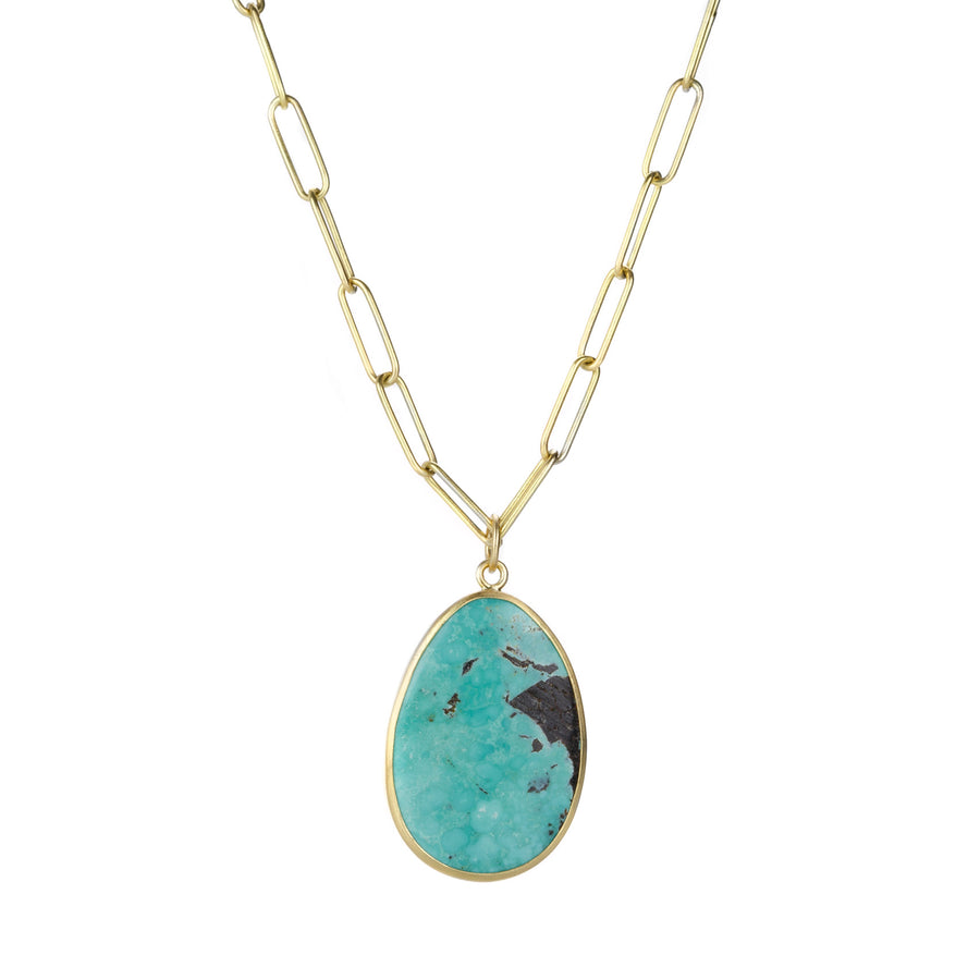 Maria Beaulieu Chinese Turquoise Cabochon Pendant (Pendant Only) | Quadrum Gallery