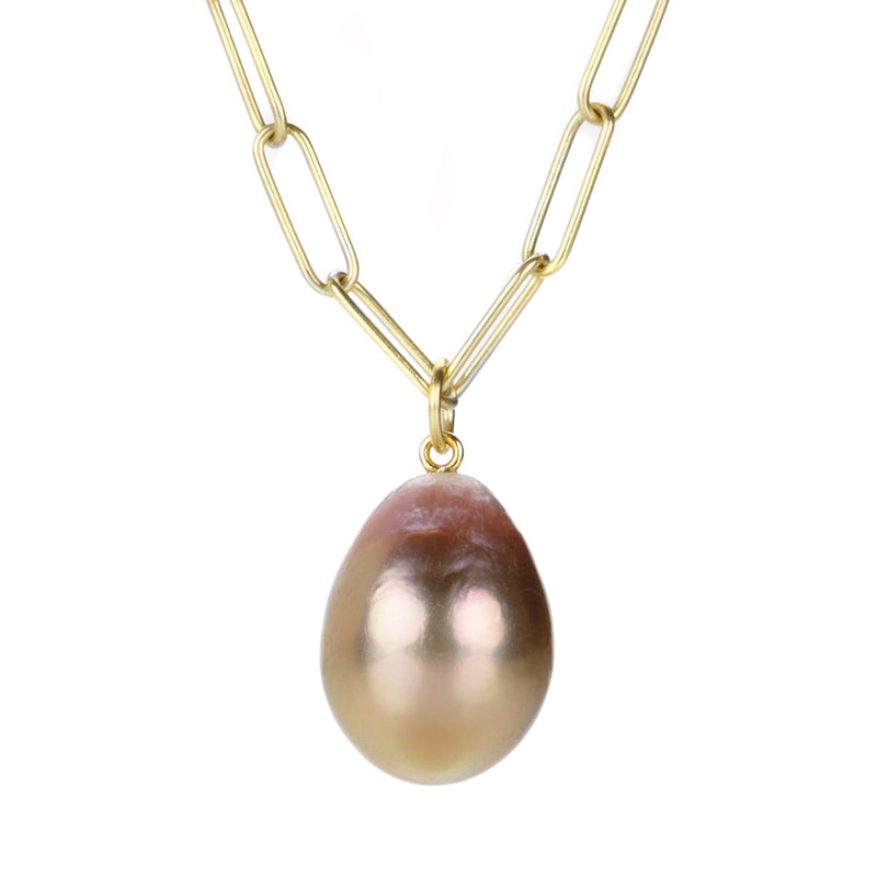 Maria Beaulieu Metallic Apricot Pearl Pendant (Pendant Only) | Quadrum Gallery