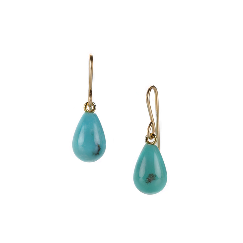 Maria Beaulieu 18k Small Turquoise Drop Earrings | Quadrum Gallery