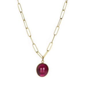 Maria Beaulieu Oval Ruby Cabochon Pendant (Pendant Only) | Quadrum Gallery