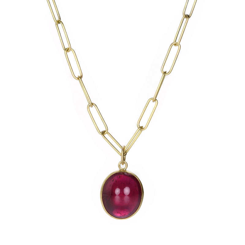 Maria Beaulieu Oval Ruby Cabochon Pendant (Pendant Only) | Quadrum Gallery