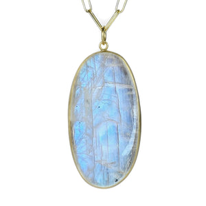 Maria Beaulieu Large Oval Moonstone Pendant (Pendant Only) | Quadrum Gallery