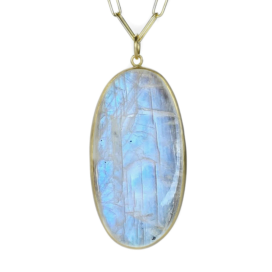 Maria Beaulieu Large Oval Moonstone Pendant (Pendant Only) | Quadrum Gallery