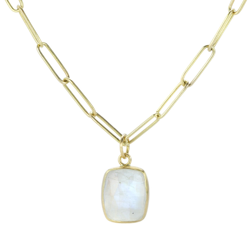 Maria Beaulieu Rectangular Blue Moonstone Pendant (Pendant Only) | Quadrum Gallery