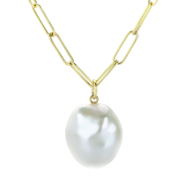 Maria Beaulieu Satin White Pearl Pendant (Pendant Only) | Quadrum Gallery