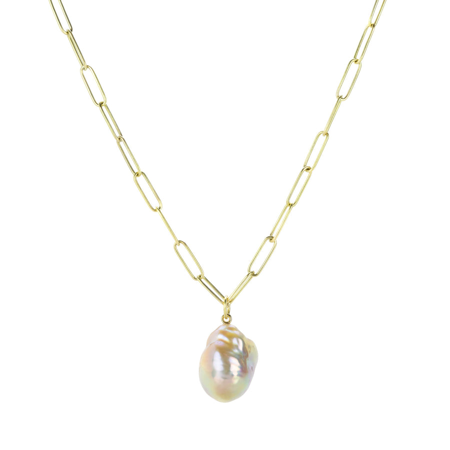 Maria Beaulieu Metallic Apricot Pink Pearl Pendant (Pendant Only) | Quadrum Gallery