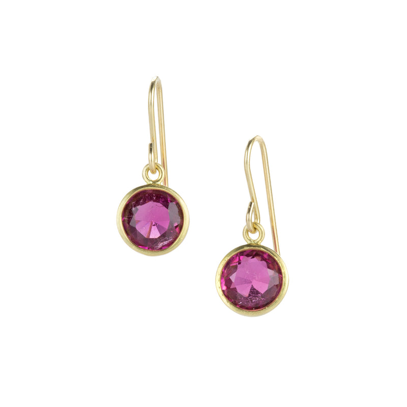 Maria Beaulieu Round Pink Tourmaline Earrings | Quadrum Gallery