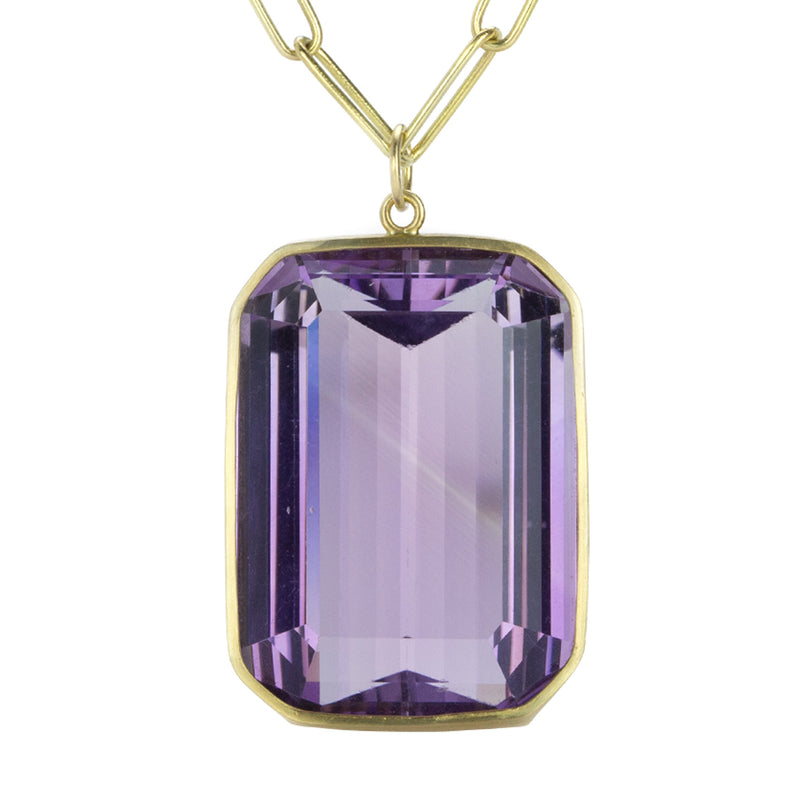 Maria Beaulieu Emerald Cut Amethyst Pendant (Pendant Only) | Quadrum Gallery