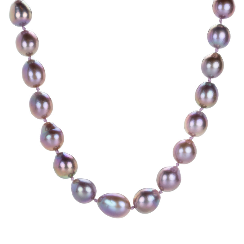 Maria Beaulieu Metallic Purple Baroque Pearl Necklace | Quadrum Gallery