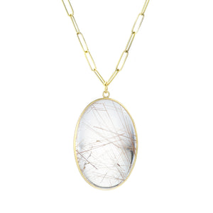 Maria Beaulieu Golden Rutilated Quartz Pendant (Pendant Only) | Quadrum Gallery