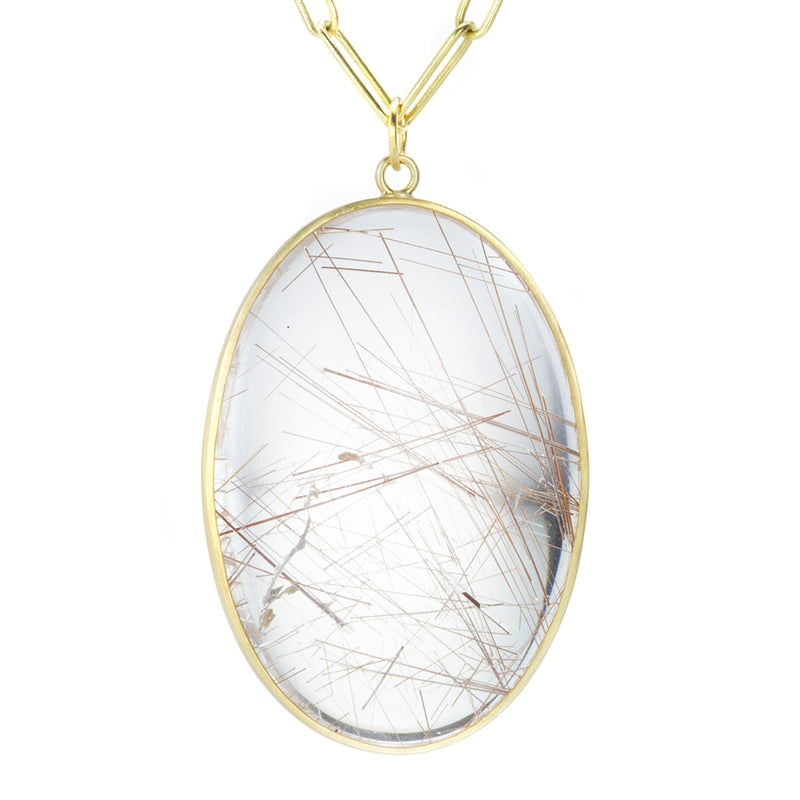 Maria Beaulieu Golden Rutilated Quartz Pendant (Pendant Only) | Quadrum Gallery